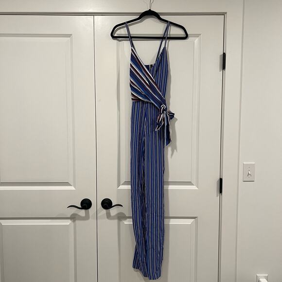 NWT Rag and Bone‎ Blue Multi Felix Jumpsuit 100% Silk $595 MSRP Size 00 - Picture 1 of 14